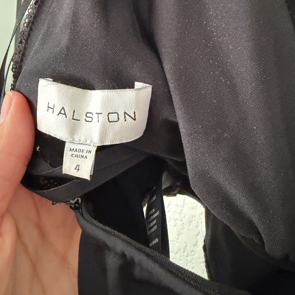 HALSTON CARY SEQUINS BODYSUIT Size 4 - Picture 8 of 10